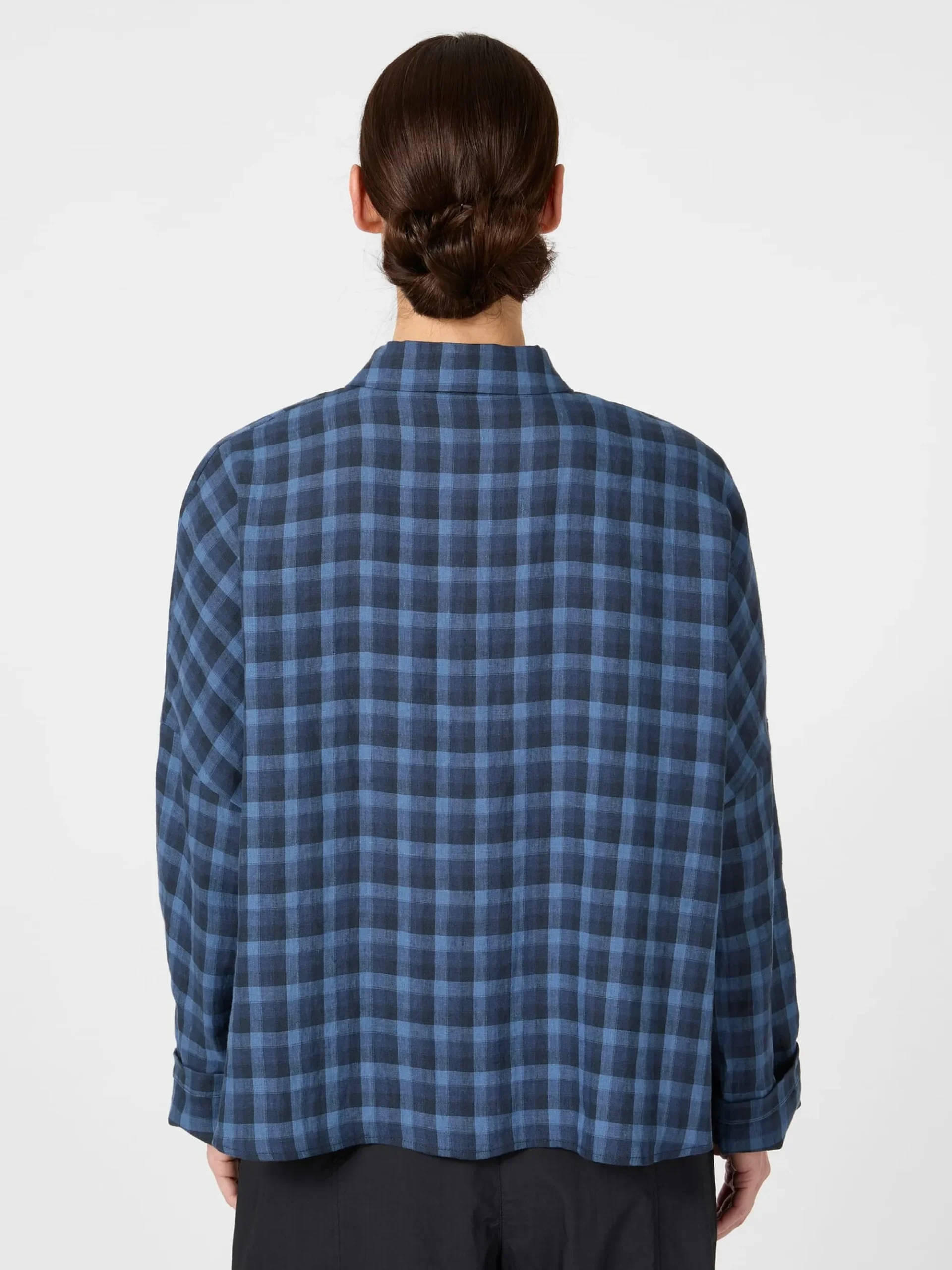 Blusen * Oska Damenbluse kariert Blau