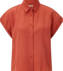 Blusen * Knowledge Cotton Apparel Daenbue Kurzar Rostrot