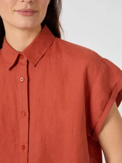 Blusen * Knowledge Cotton Apparel Daenbue Kurzar Rostrot