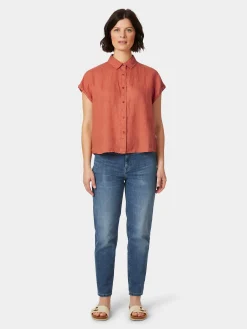 Blusen * Knowledge Cotton Apparel Daenbue Kurzar Orange