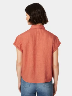 Blusen * Knowledge Cotton Apparel Daenbue Kurzar Orange