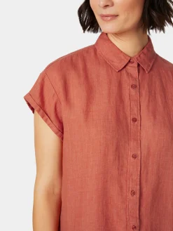 Blusen * Knowledge Cotton Apparel Daenbue Kurzar Orange