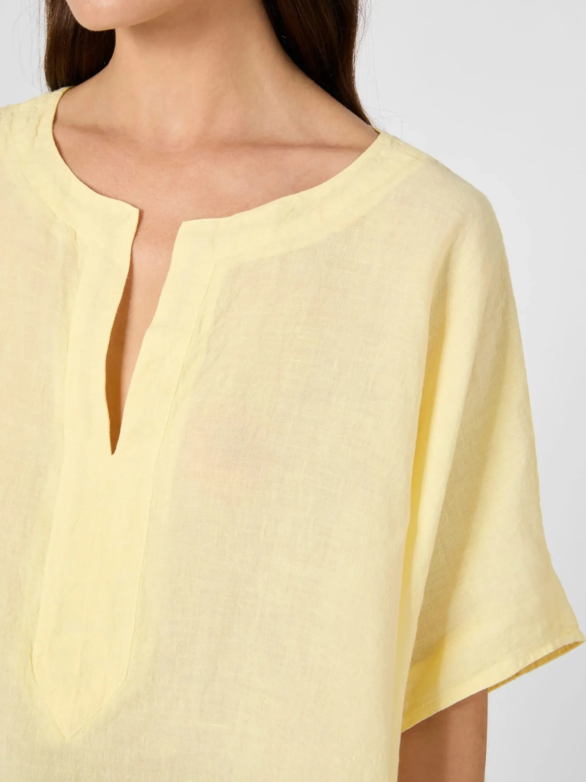 Blusen * Elemente Clemente Damenbluse Leinen Batik