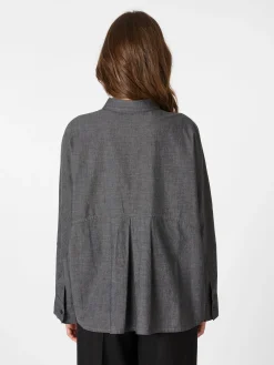 Blusen * Oska Damen-Bluse meliert Grau