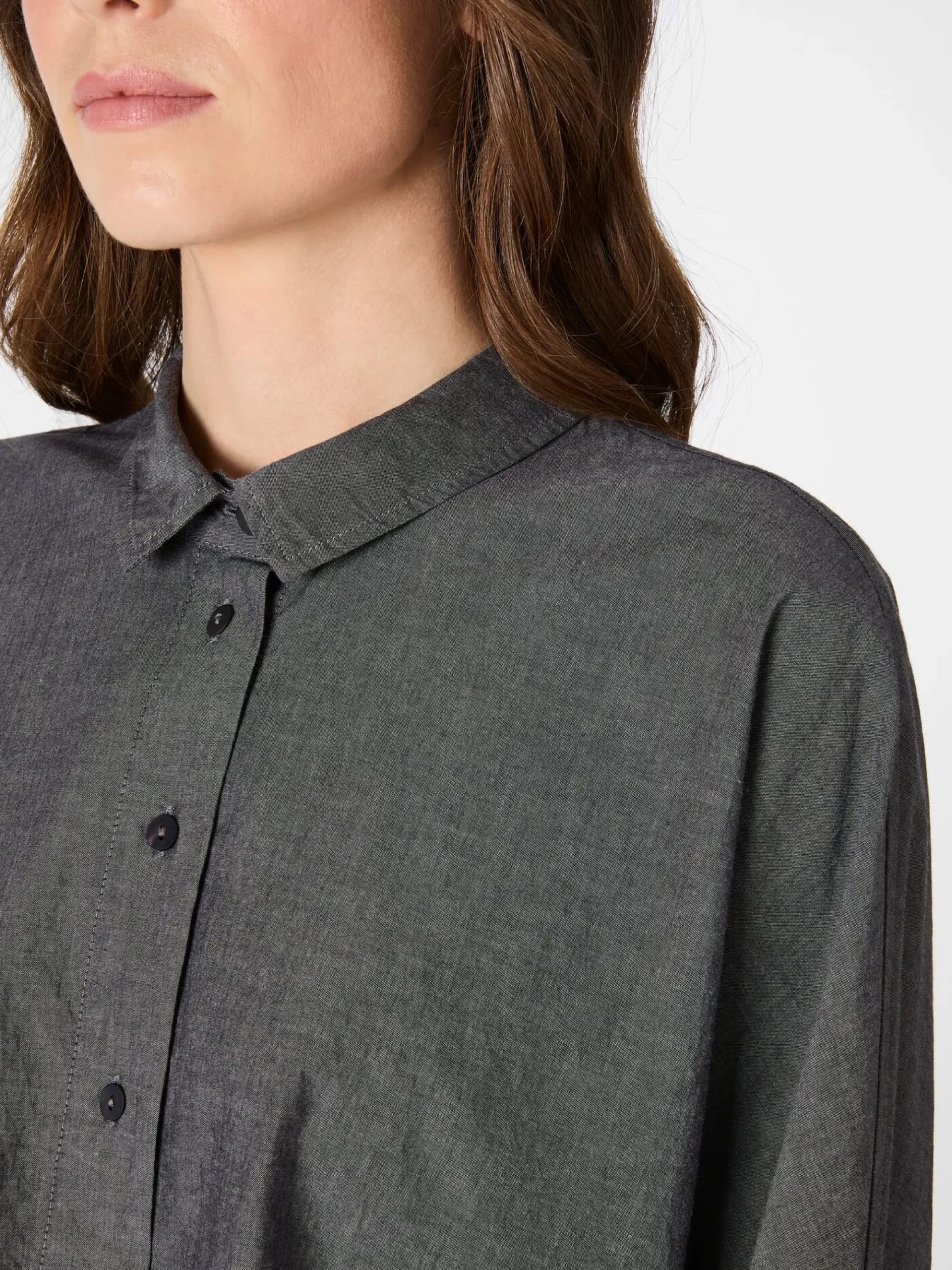 Blusen * Oska Damen-Bluse meliert Grau