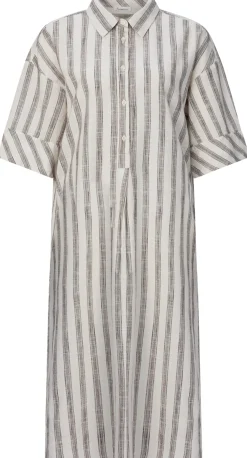 Kleider * Knowledge Cotton Apparel Damen-Blusenkleid gestreift