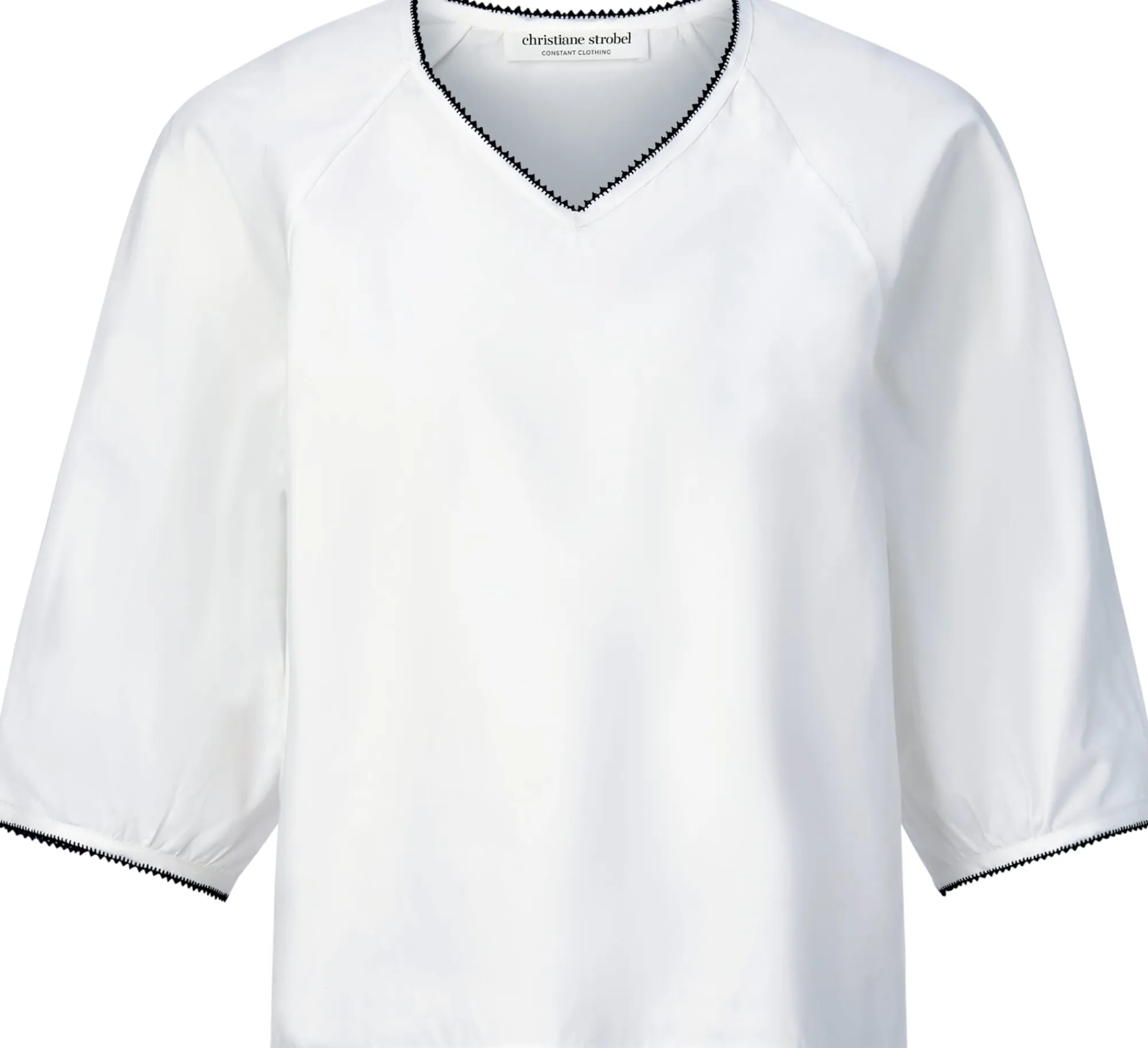 Shirts & Tops * Christiane Strobel Daen-Buenhirt Naturweiß