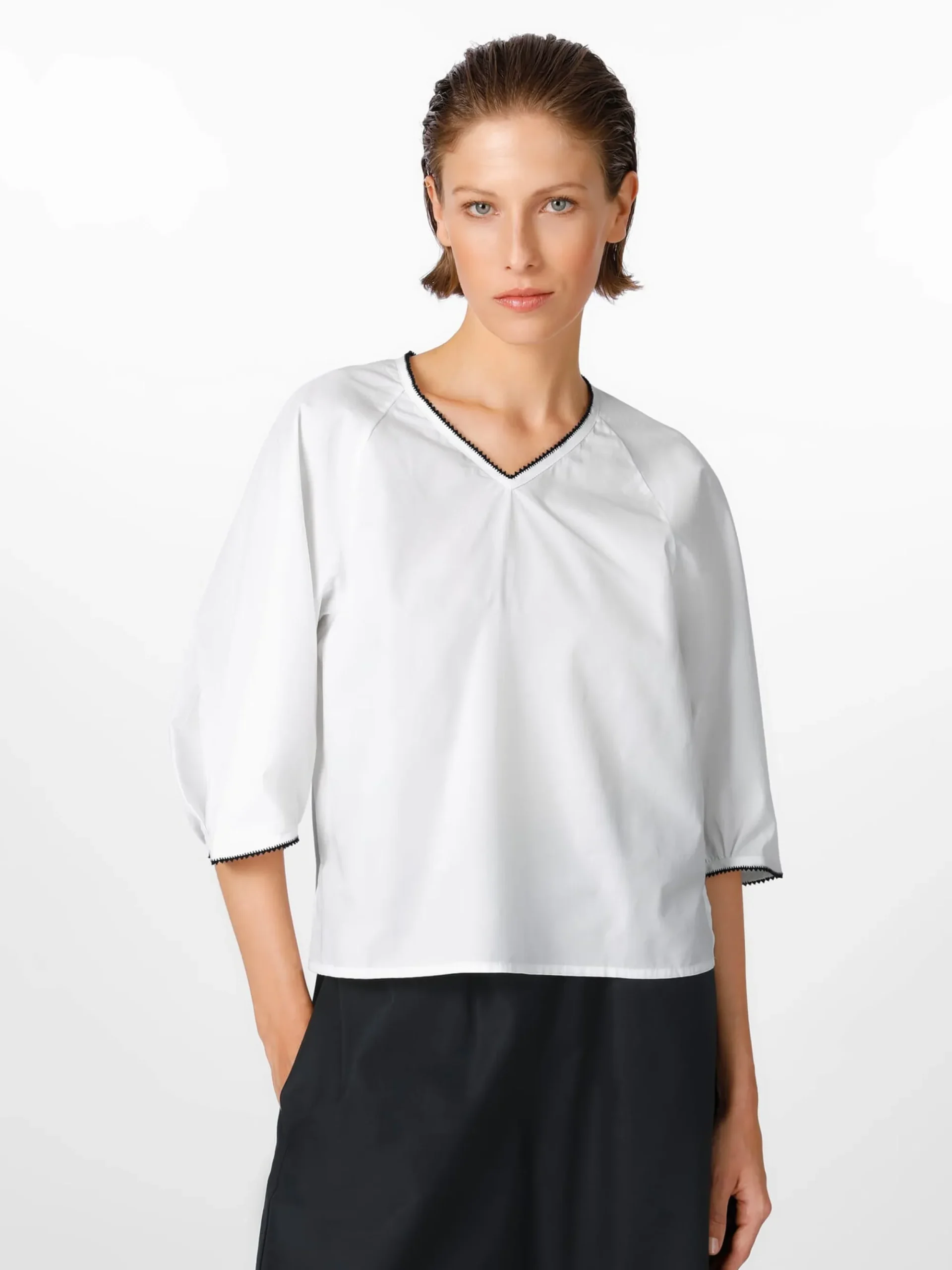 Shirts & Tops * Christiane Strobel Daen-Buenhirt Naturweiß