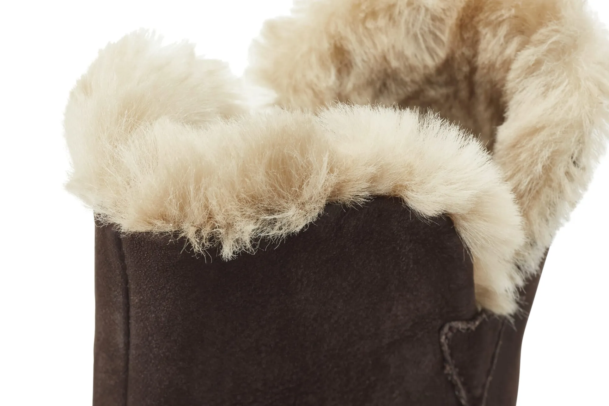 Stiefel * Werner Schuhe Damenboot mit Lammfell Braun
