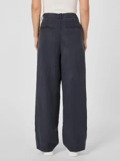 Hosen * Manufactum Damen-Bundfaltenhose Lyocell Dunkelblau
