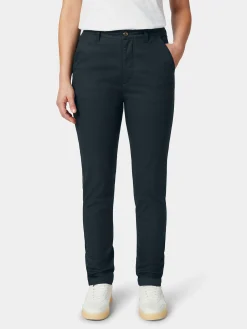 Hosen * Knowledge Cotton Apparel Damen-Chino Dunkelblau