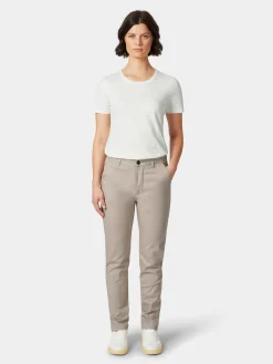 Hosen * Knowledge Cotton Apparel Damen-Chino Natur