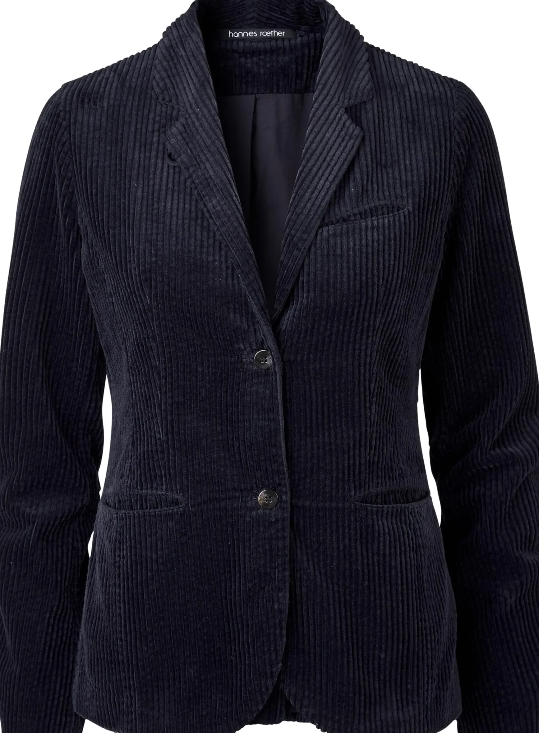 Blazer & Westen * Hannes Roether Damen-Cordblazer Dunkelblau