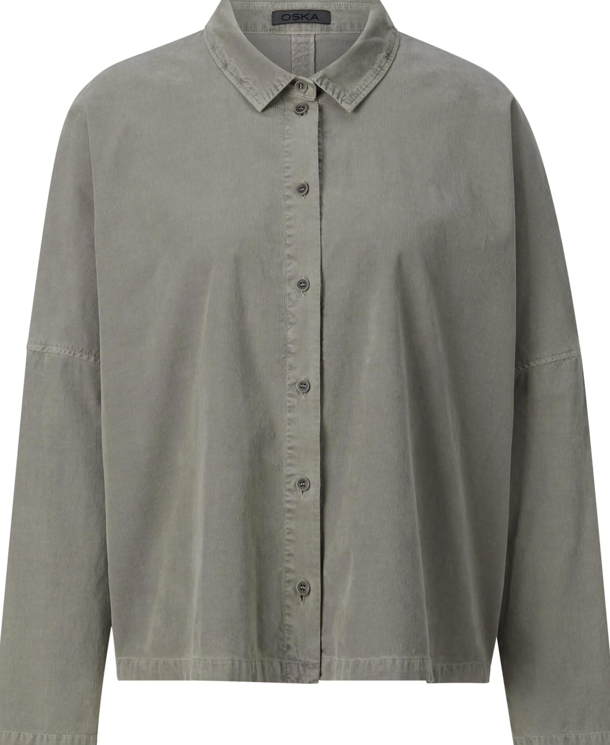 Blusen * Oska Damen-Cordbluse Hellgrün