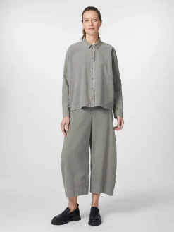 Blusen * Oska Damen-Cordbluse Hellgrün