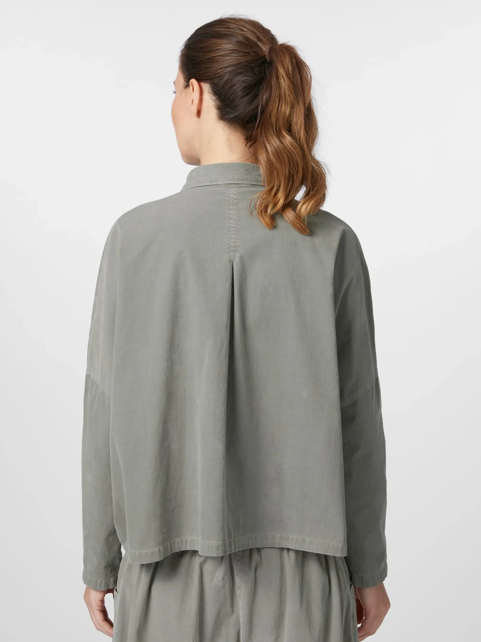 Blusen * Oska Damen-Cordbluse Hellgrün