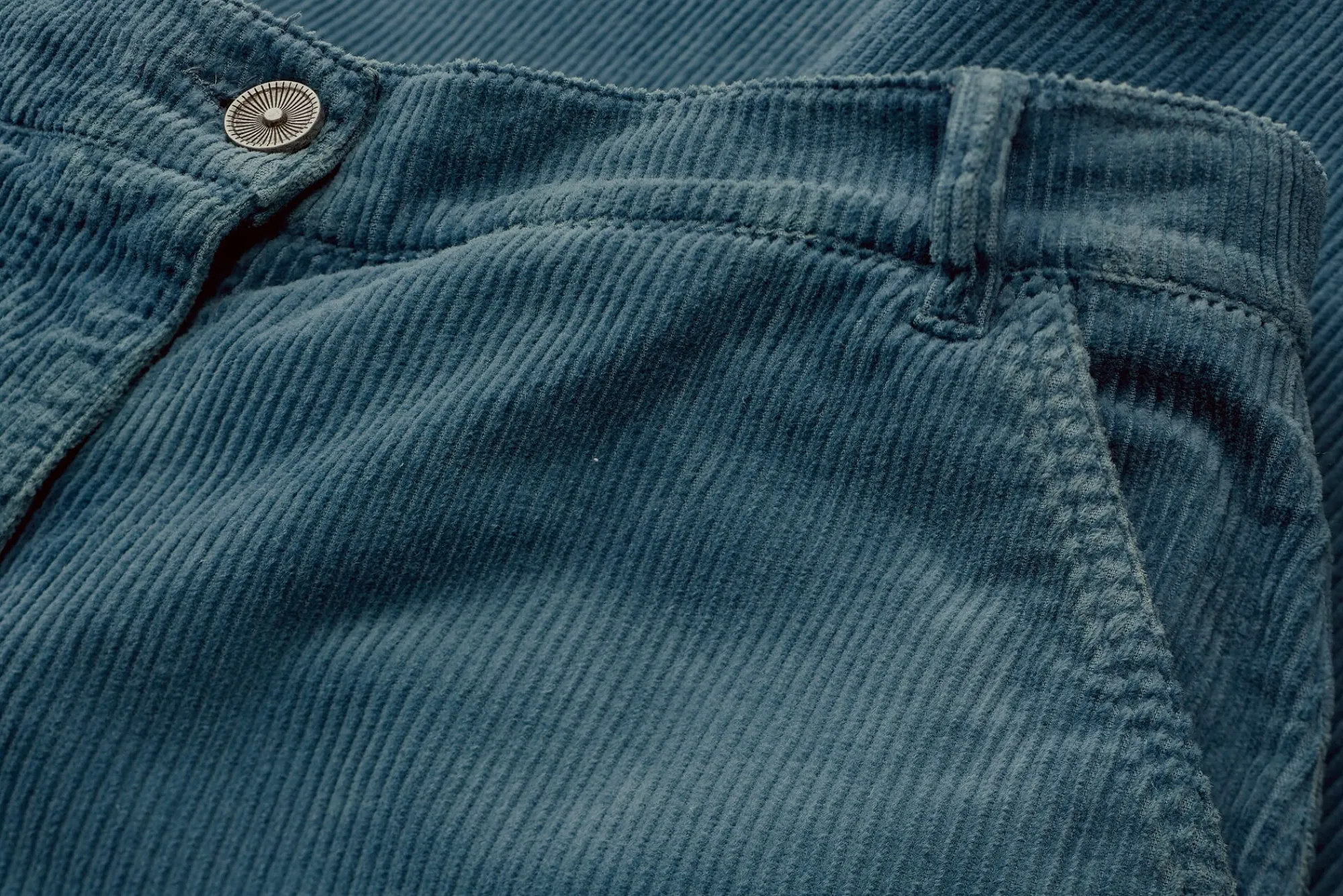 Hosen * Manufactum Damen-Cordhose weites Bein Blaugrau