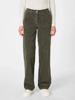 Hosen * Manufactum Damen-Cordhose weites Bein Oliv