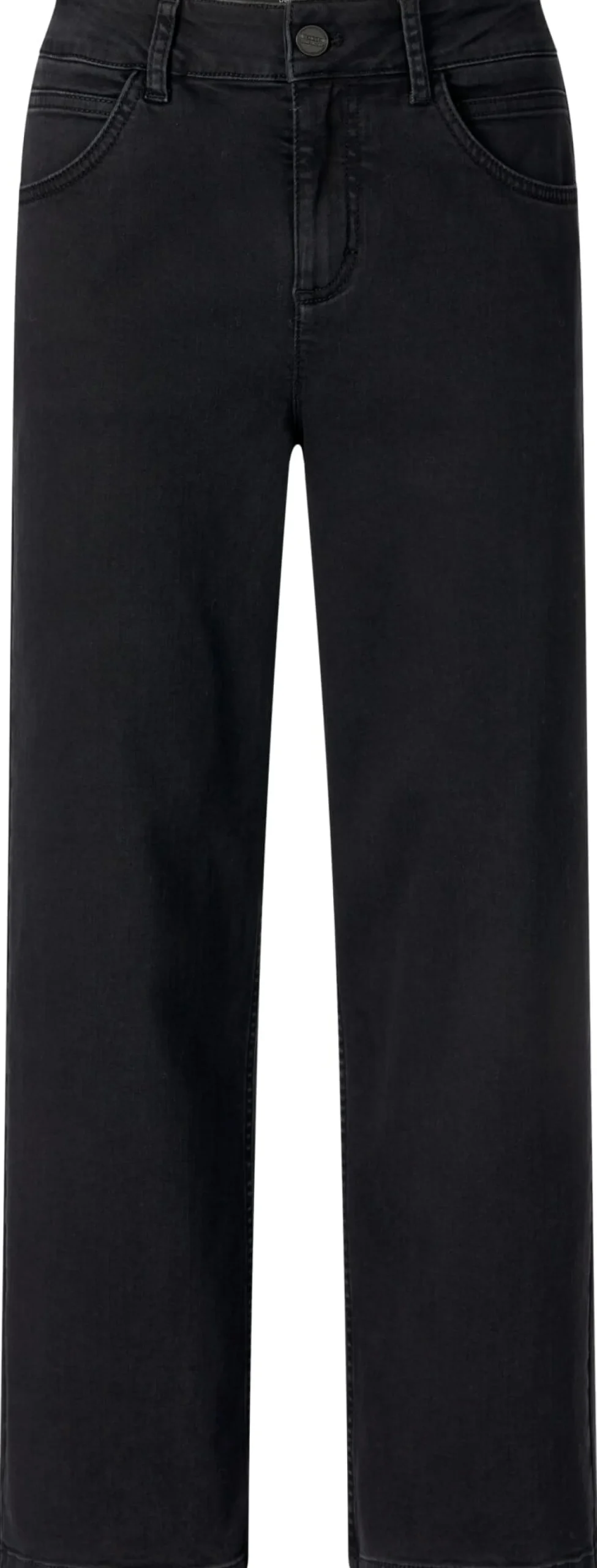 Hosen|Jeans * LANIUS Damen-Cropped-Jeans Schwarz