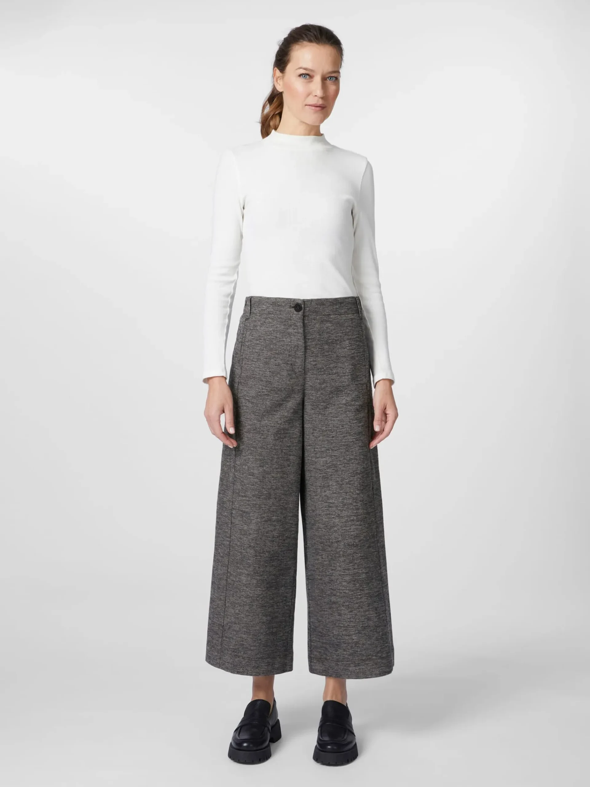 Hosen * LANIUS Damen-Culotte Graumelange