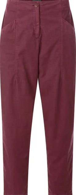 Hosen * Oska Damen-Feincordhose Weinrot