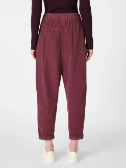 Hosen * Oska Damen-Feincordhose Weinrot