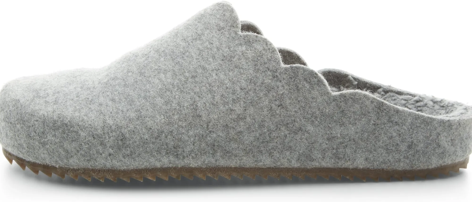 Hausschuhe * Grand Step Shoes Damen-Filzhausschuh Hellgrau