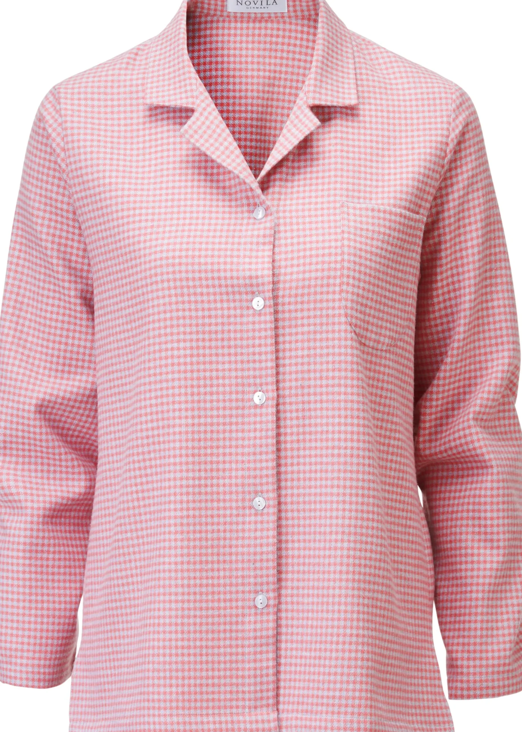 Wäsche * Novila Damen-Flanellpyjama kariert