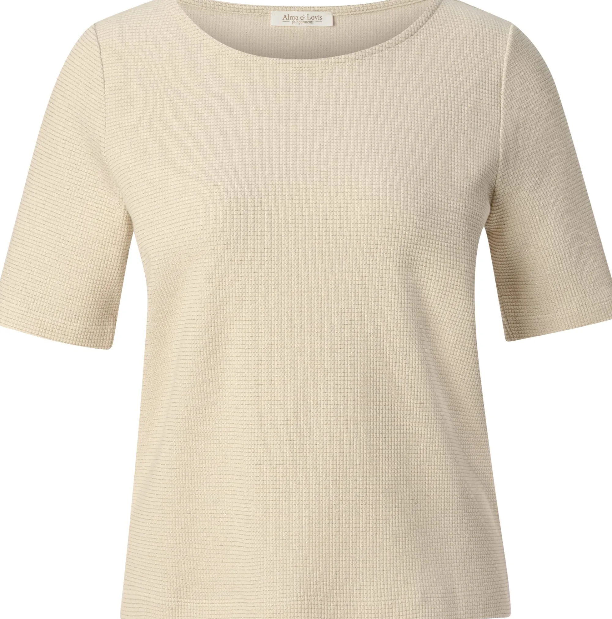 Shirts & Tops * Alma & Lovis Daen-Gitzerhirt Kurzar Natur