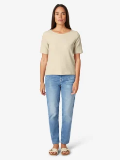 Shirts & Tops * Alma & Lovis Daen-Gitzerhirt Kurzar Natur