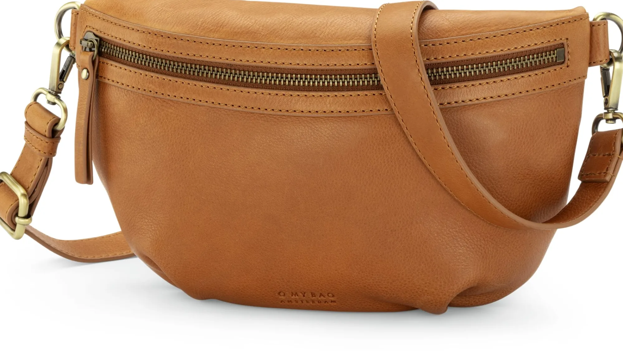 Umhänge- & Handtaschen * O My Bag Damen-Gürteltasche Leder Cognac