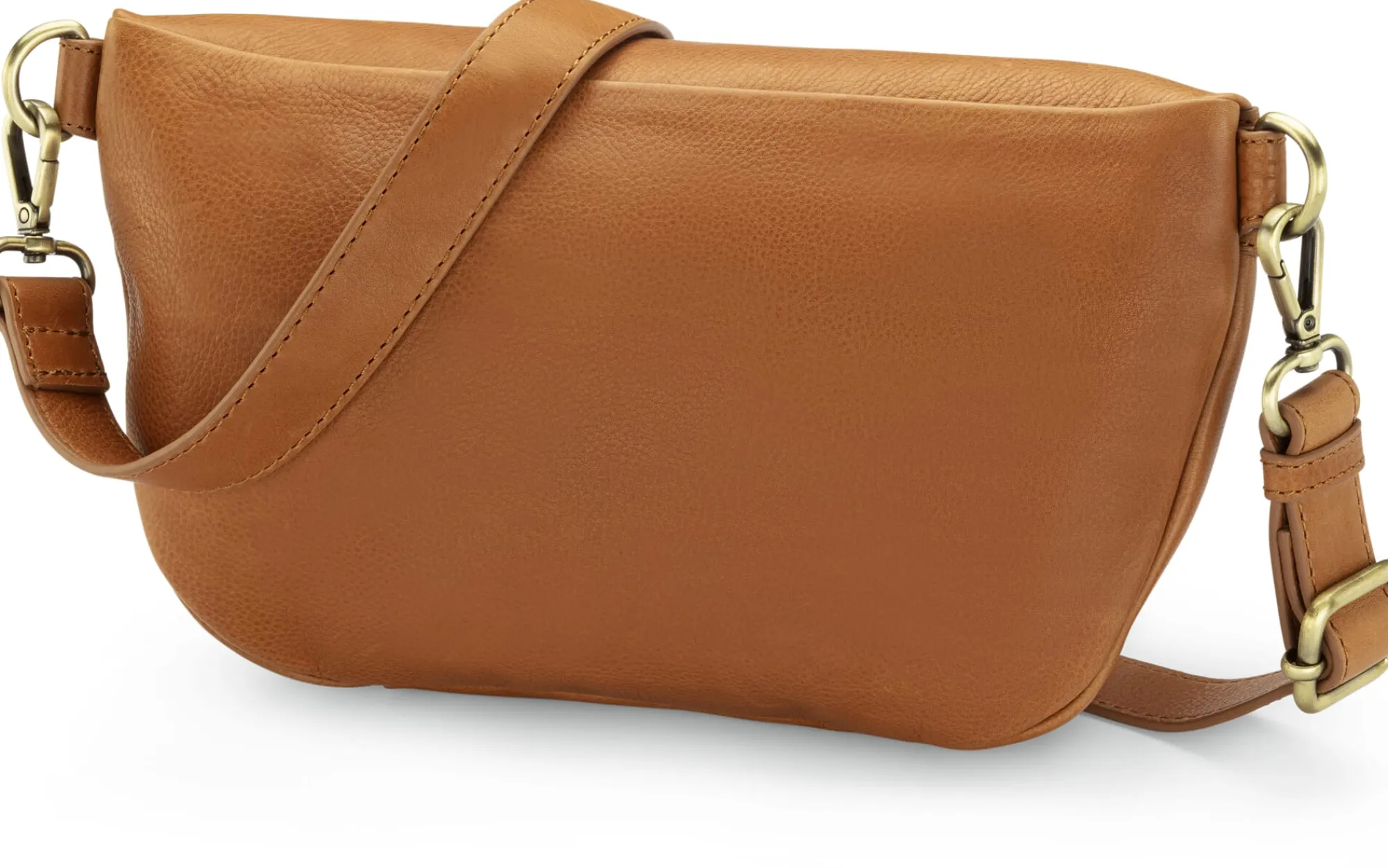 Umhänge- & Handtaschen * O My Bag Damen-Gürteltasche Leder Cognac