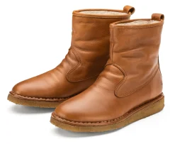 Stiefel * Punto Pigro Damen-Halbstiefel gefüttert Natur