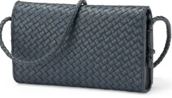 Umhänge- & Handtaschen * Allan K Damen-Handtasche geflochten, dunkelblau