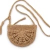 Umhänge- & Handtaschen * CARE BY ME Damen-Handtasche Raffia, natur