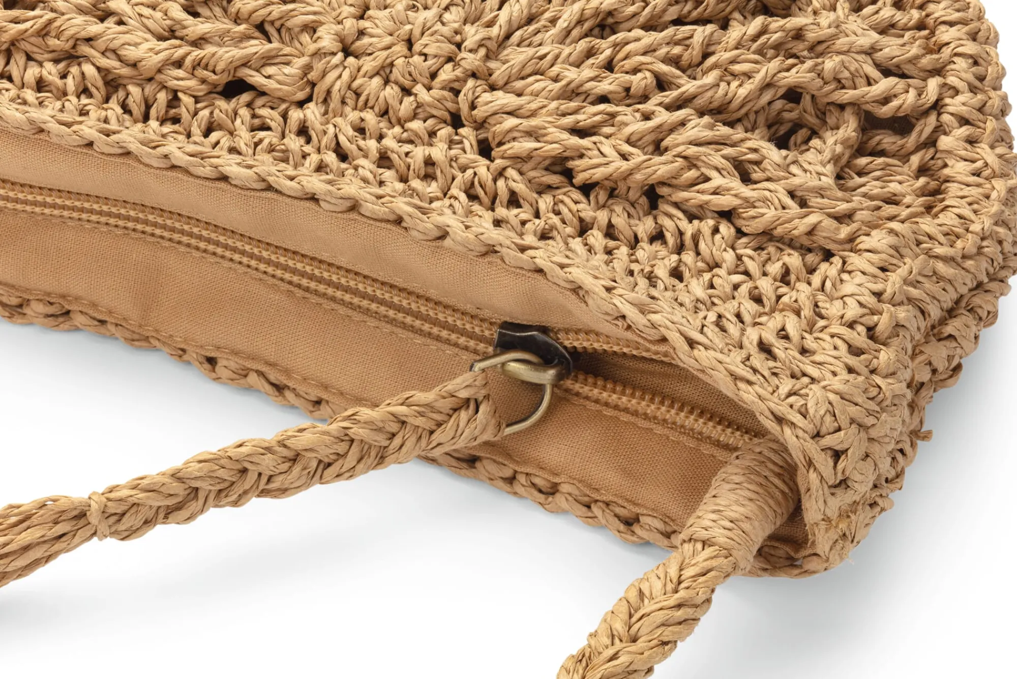 Umhänge- & Handtaschen * CARE BY ME Damen-Handtasche Raffia, natur