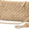 Umhänge- & Handtaschen * Allan K Damen-Handtasche strukturiert, champagner