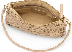 Umhänge- & Handtaschen * Allan K Damen-Handtasche strukturiert, champagner