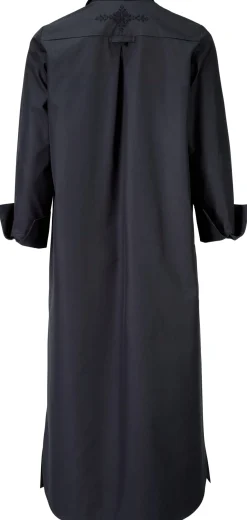 Blusen * Christiane Strobel Damen-Hemdbluenkleid Blauschwarz