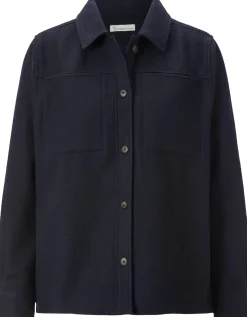 Jacken * Knowledge Cotton Apparel Daen-Hedjacke Woe Dunkelblau