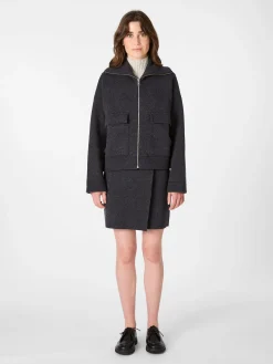 Jacken * Armedangels Daen-Hüftjacke Anthrazit