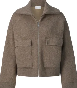 Jacken * Armedangels Damen-Hüftjacke Braunmelange