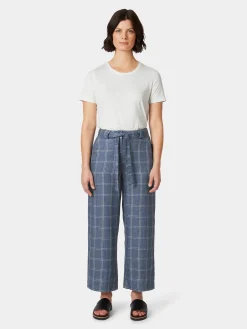 Hosen * Manufactum Damenhose kariert Hellblau
