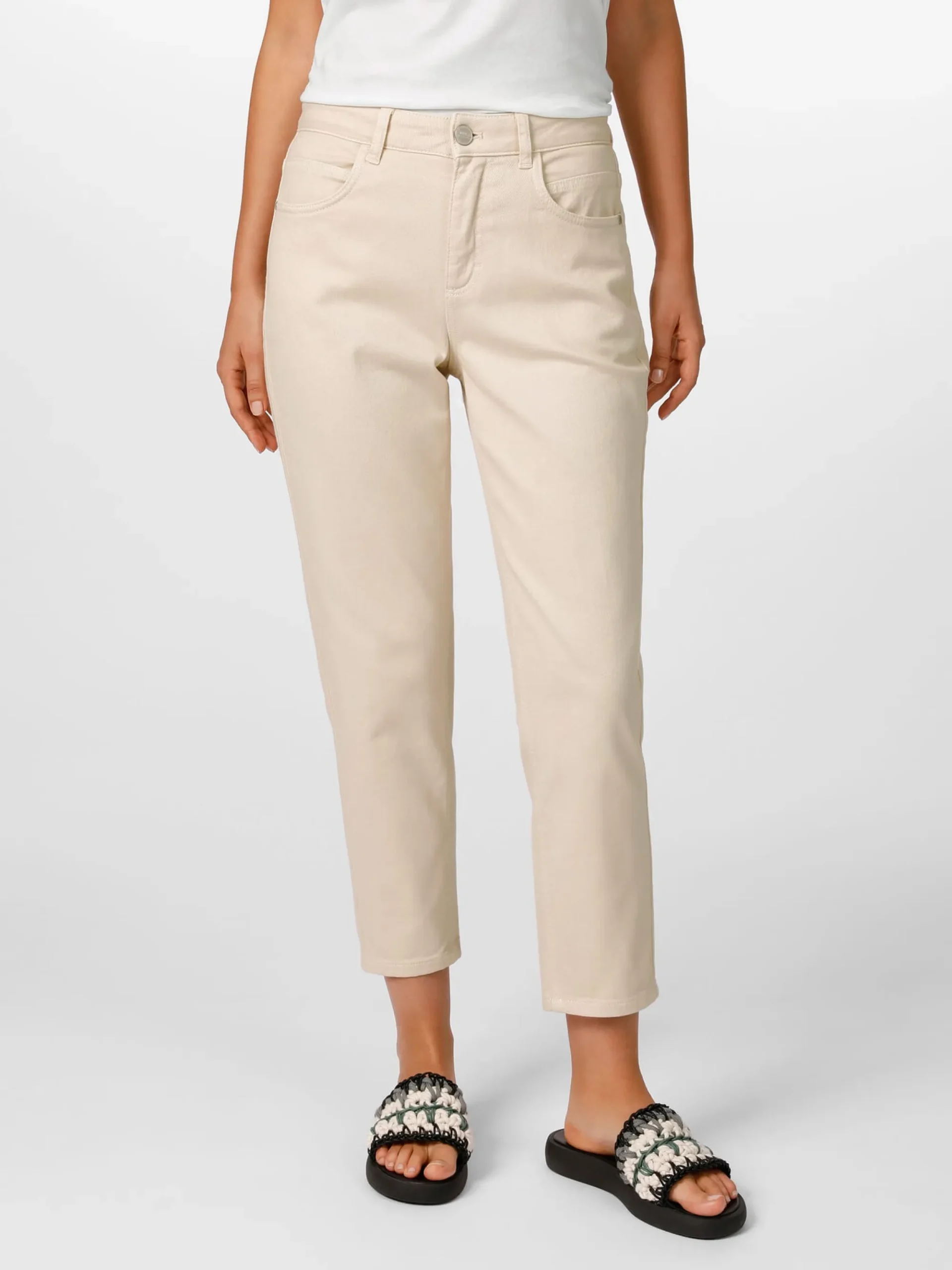 Hosen|Jeans * LANIUS Damenhose O-Shape Natur