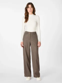 Hosen * Manufactum Damenhose Schurwolle Braunmelange