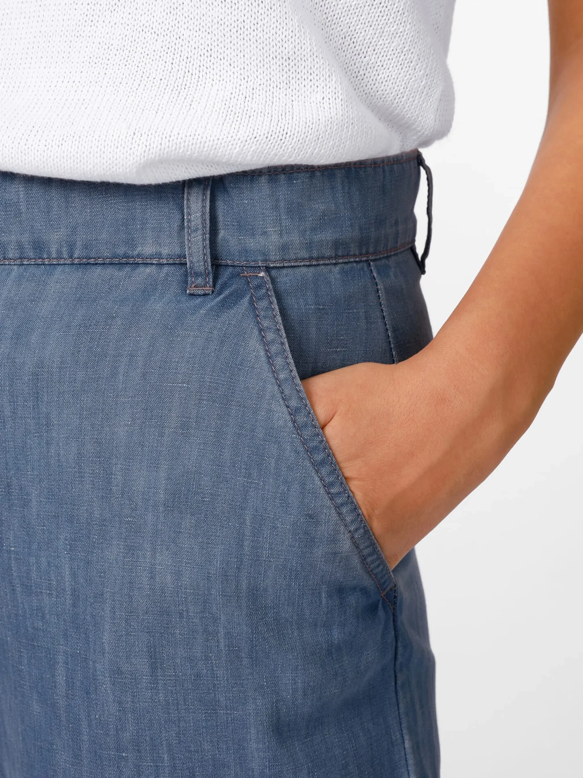 Hosen * Manufactum Damenhose weites Bein Mittelblau