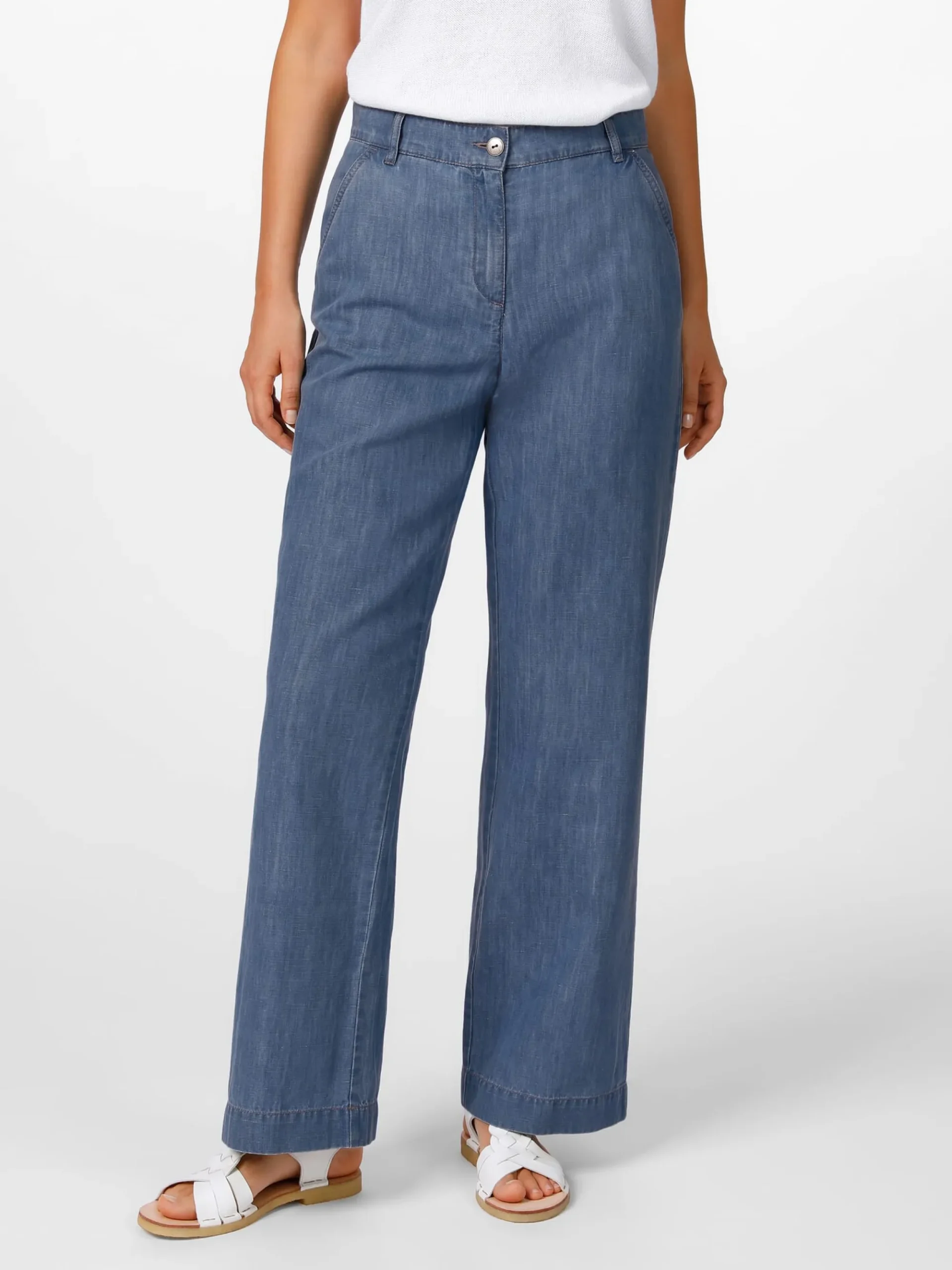 Hosen * Manufactum Damenhose weites Bein Mittelblau