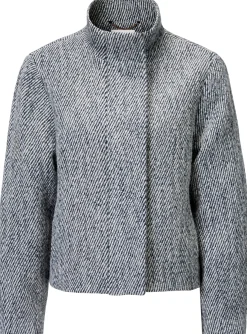 Jacken * LANIUS Damenjacke mit Stehkragen Blaumelange