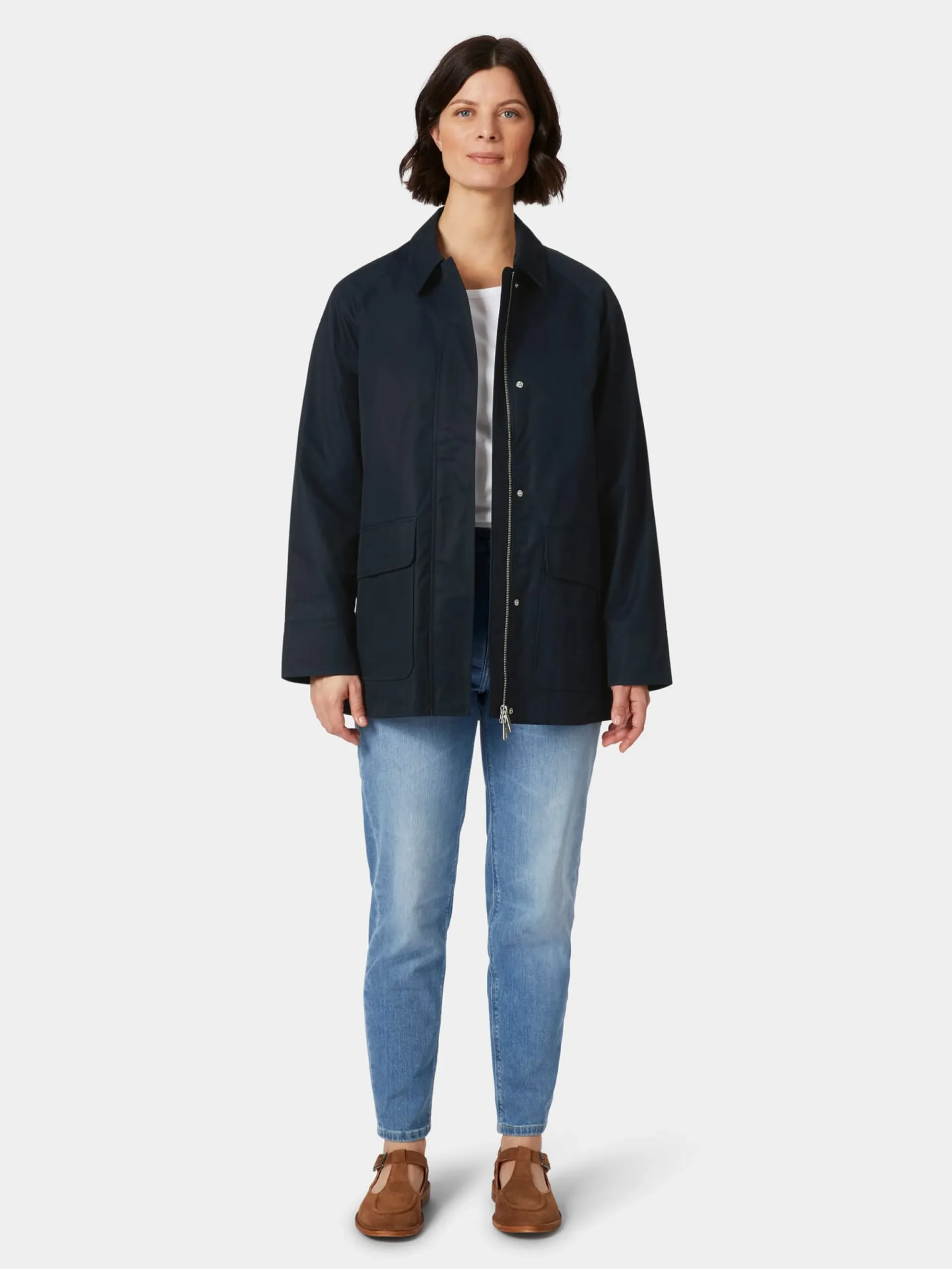 Jacken * Knowledge Cotton Apparel Daenjacke Outdoor Dunkelblau