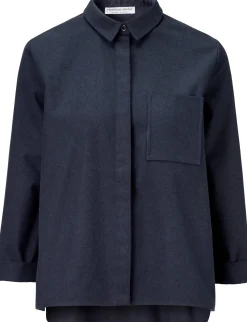 Jacken * Christiane Strobel Damenjacke 7/8-Ärmel Dunkelblau